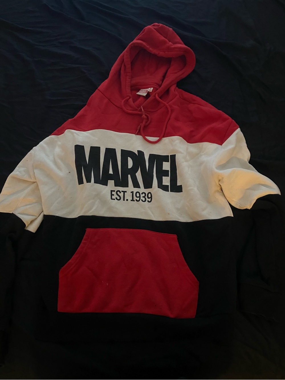 Cool Retro Marvel Striped Hoodie